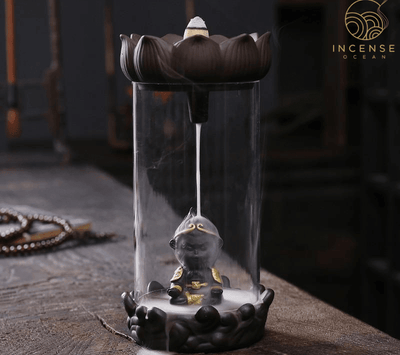 Ceramic Sun Wukong Backflow Incense Burner