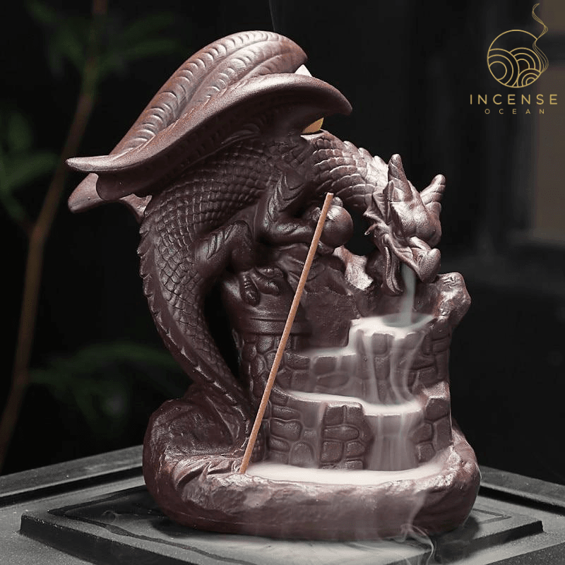 Ceramic Dragon Backflow Incense Burner
