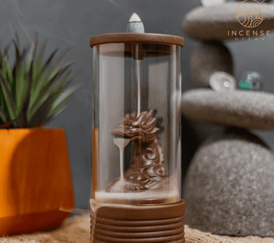 Incense dragon backflow burner