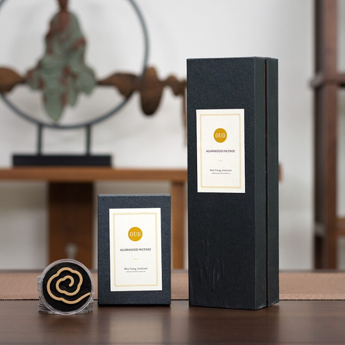 Natural Nha Trang Vietnam Agarwood Incense Coils